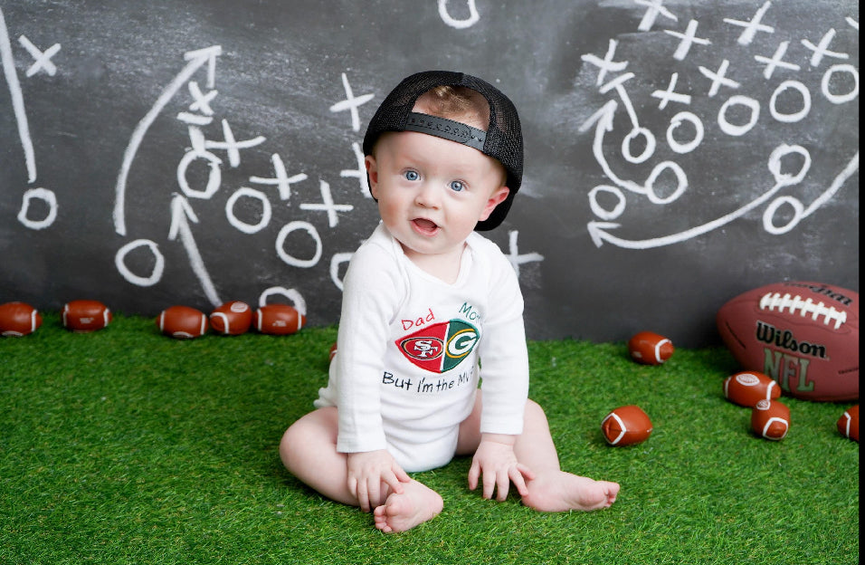Custom Made Football House Divided onesie/shirt - You choose ANY TEAMS - College and NFL