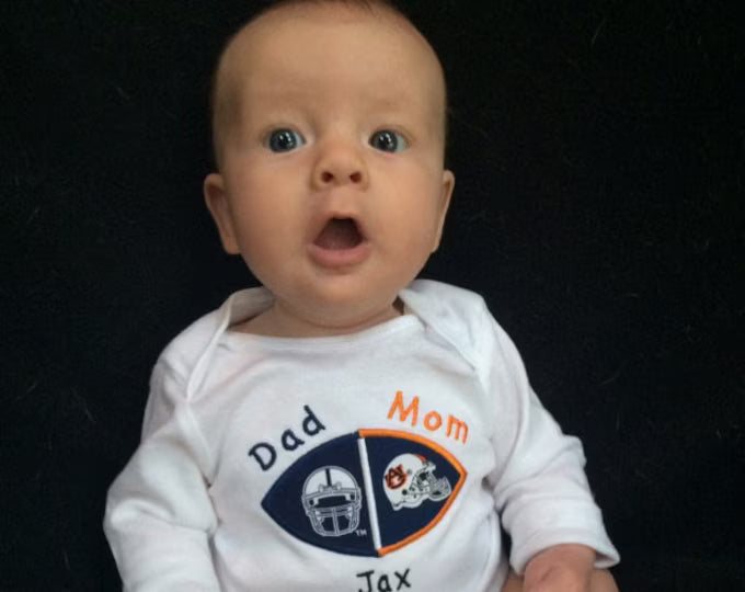 Custom Made Football House Divided onesie/shirt - You choose ANY TEAMS - College and NFL